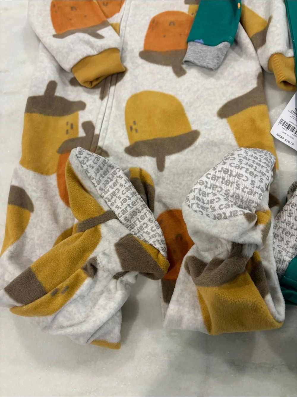 Baby boy one piece sleepies-new -24 months